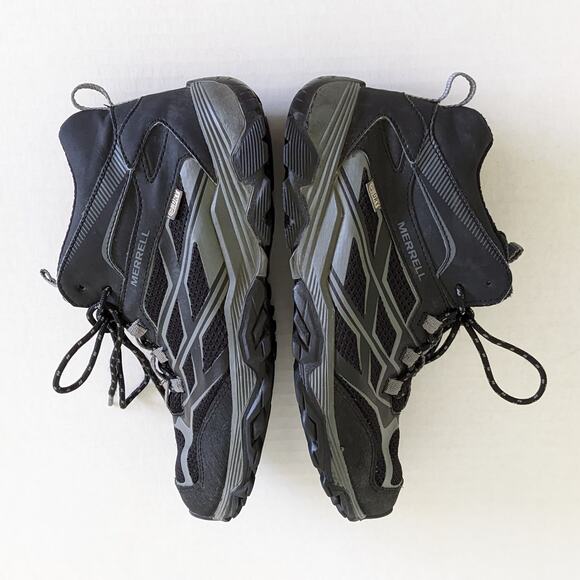 Merrell ML-B Moab FST Mid Waterproof Black Sneakers Boots Size 5.5M MY57967 - Picture 4 of 8